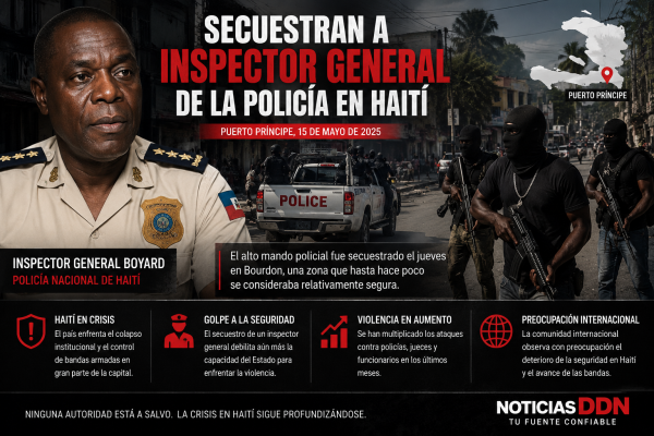 Secuestran al inspector general de la Policía de Haití en Puerto Príncipe y agravan crisis de seguridad